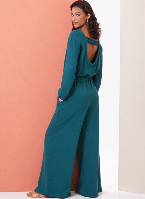 Butterick sewing pattern 7063 Misses' Knit Jumpsuit with Length and Sleeve Variations from Jaycotts Sewing Supplies
