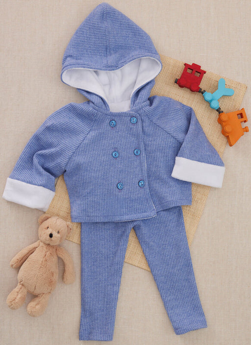 Butterick sewing pattern 7066 Babies Knit Coat with and without Hood and Leggings from Jaycotts Sewing Supplies