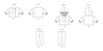 Butterick sewing pattern 7066 Babies Knit Coat with and without Hood and Leggings from Jaycotts Sewing Supplies