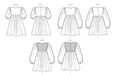 Butterick sewing pattern 7069 Children's Gathered Dress with Sleeve Variations from Jaycotts Sewing Supplies