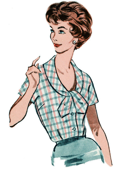 Butterick sewing pattern 7071 Misses' Blouse with Four Necklines from Jaycotts Sewing Supplies