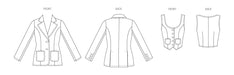 Butterick sewing pattern 7072 Misses' Waistcoat and Jacket from Jaycotts Sewing Supplies