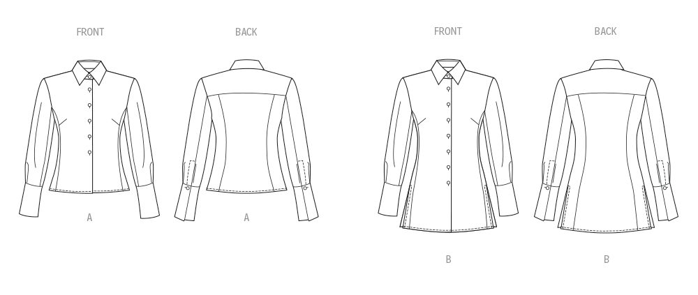 Butterick sewing pattern 7078 Misses' Shirt in Two Lengths from Jaycotts Sewing Supplies