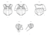 Butterick sewing pattern 7085 Babies' Romper and Bonnet in sizes S-M-L from Jaycotts Sewing Supplies