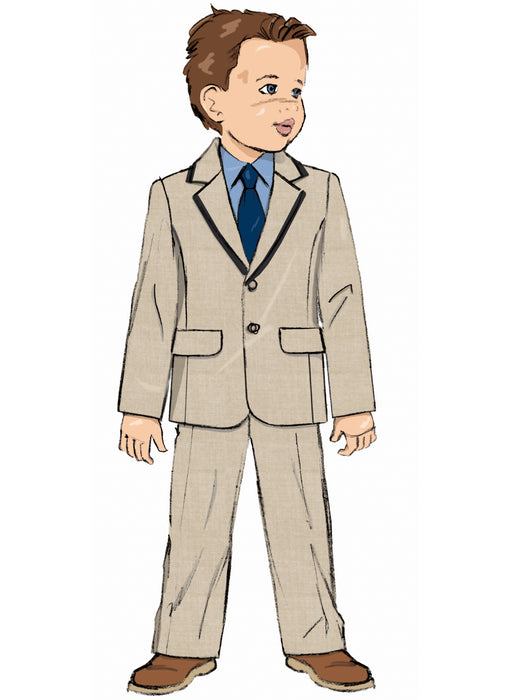 Butterick sewing pattern 7087 Boys' Blazer and Trousers from Jaycotts Sewing Supplies