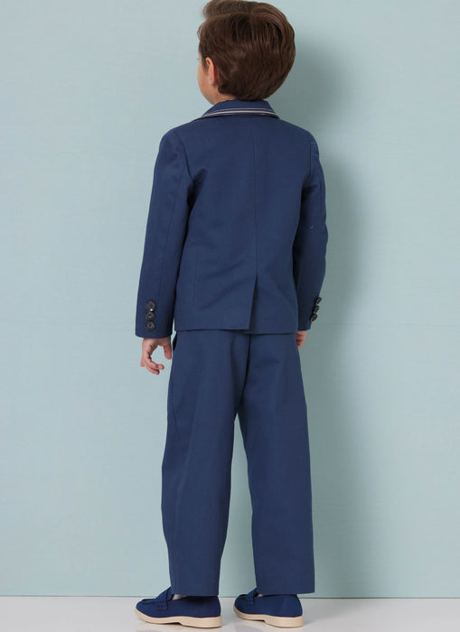 Butterick sewing pattern 7087 Boys' Blazer and Trousers from Jaycotts Sewing Supplies