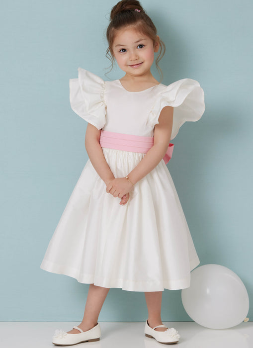 Butterick sewing pattern 7088 Children's Bridesmaids Dress from Jaycotts Sewing Supplies