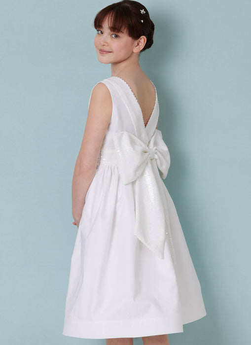 Butterick sewing pattern 7089 Girl's Bridesmaids Dress from Jaycotts Sewing Supplies
