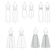 Butterick sewing pattern 7092 Misses' Evening Dresses from Jaycotts Sewing Supplies