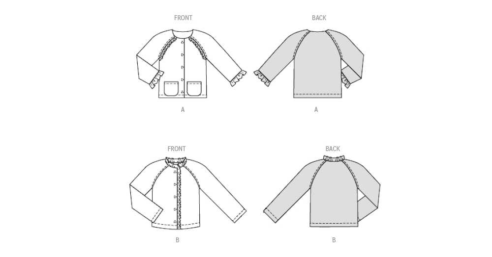 Burda Pattern 9203 Children's Jackets from Jaycotts Sewing Supplies