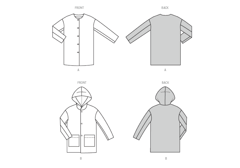 Burda Pattern 9207 Children's Coats from Jaycotts Sewing Supplies