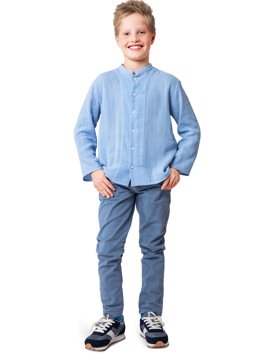 Burda style sewing pattern 9209 Boy's Shirt from Jaycotts Sewing Supplies