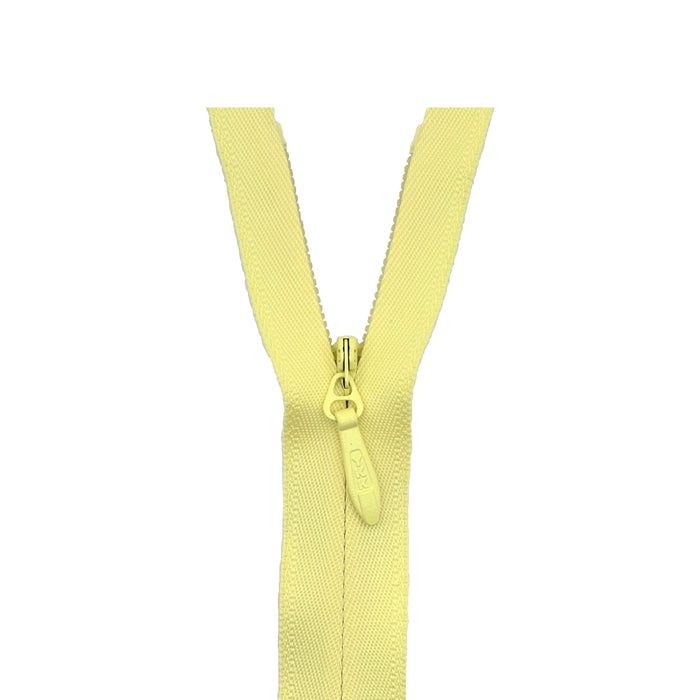 YKK Number 5 Heavy Duty Concealed Zip Lemon from Jaycotts Sewing Supplies