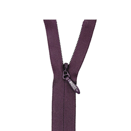 YKK Number 5 Heavy Duty Concealed Zip Damson from Jaycotts Sewing Supplies