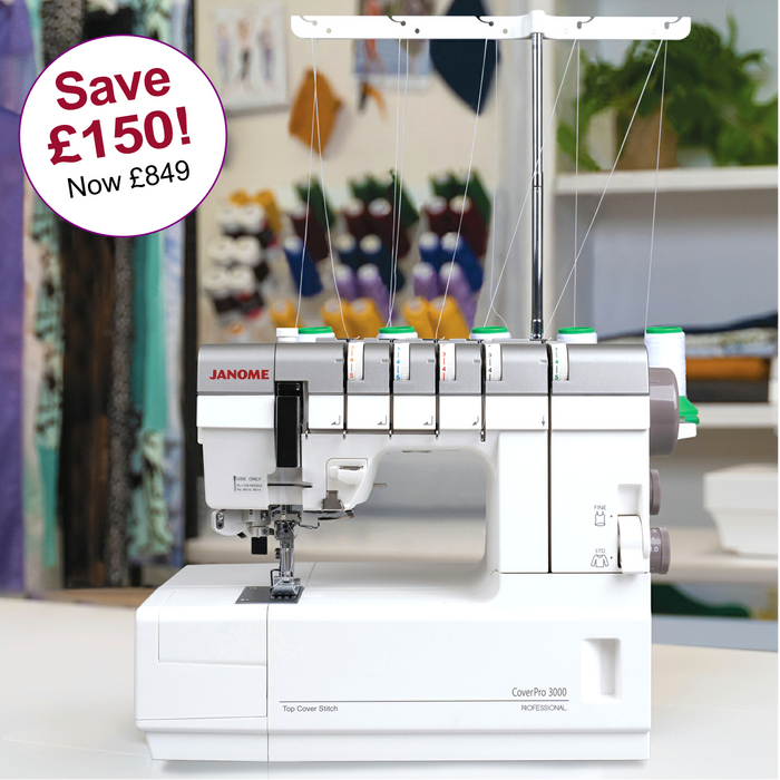 Janome Cover Stitch Machine | CP 3000 Professional from Jaycotts Sewing Supplies