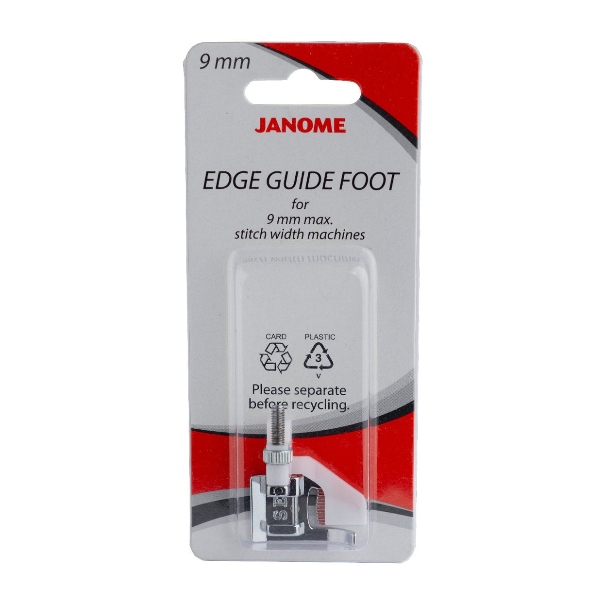 Janome Edge guide foot 202147002 — jaycotts.co.uk - Sewing Supplies