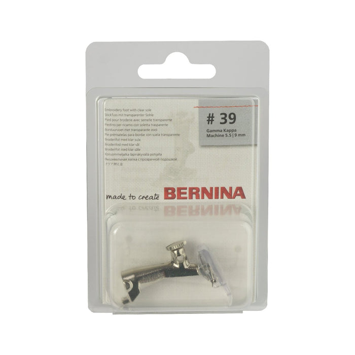 Bernina Foot 39 | Embroidery Foot with Clear Sole from Jaycotts Sewing Supplies