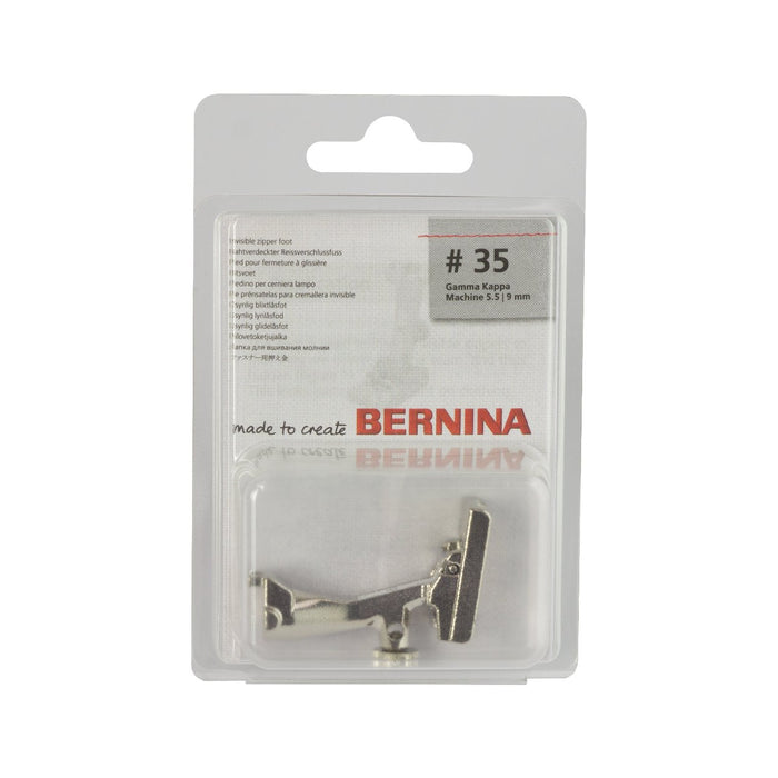 Bernina Foot 35 for sewing non YKK Concealed Zips from Jaycotts Sewing Supplies