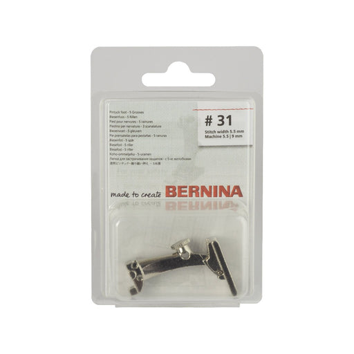 Bernina Foot 31 | Pintuck Foot with 5 grooves from Jaycotts Sewing Supplies