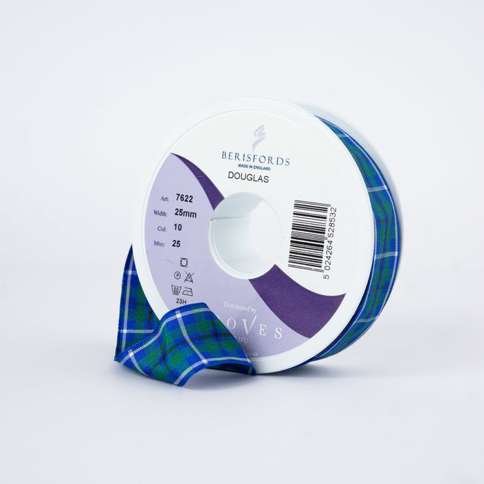 Berisfords Douglas Tartan Ribbon from Jaycotts Sewing Supplies