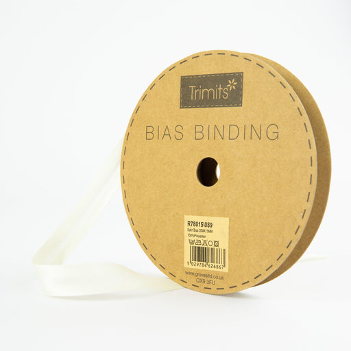 Satin Bias Binding | 089 IVORY from Jaycotts Sewing Supplies