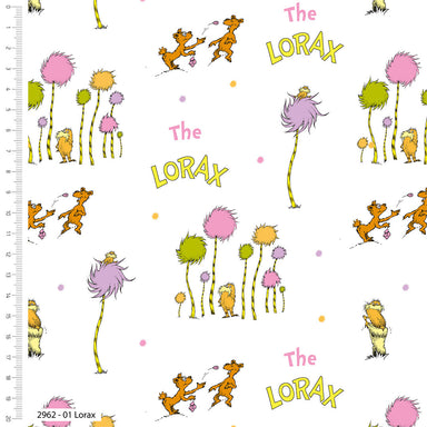 Dr Seuss Organic Cotton Fabric, Lorax from Jaycotts Sewing Supplies