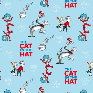 Dr Seuss Organic Cotton Fabric, Cat from Jaycotts Sewing Supplies
