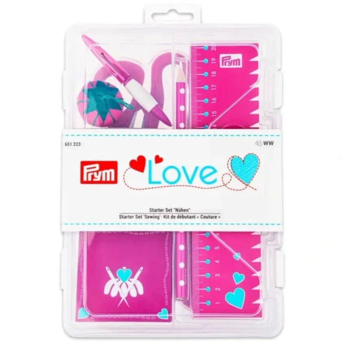 Prym Love Sewing Starter Set Pink from Jaycotts Sewing Supplies