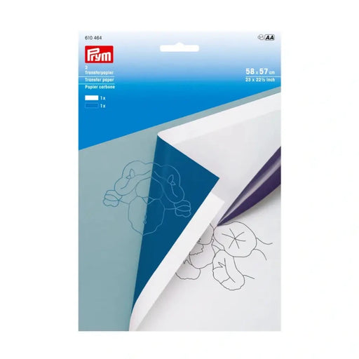 Prym Pack of transfer paper - blue and grey from Jaycotts Sewing Supplies