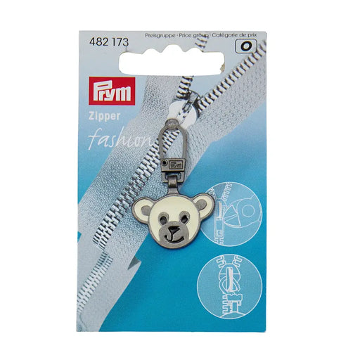 Zipper Puller White Teddy Bear from Jaycotts Sewing Supplies