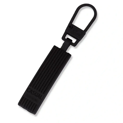 Zip Puller 'Casual' Black Metal from Jaycotts Sewing Supplies