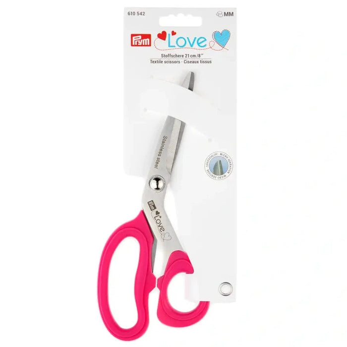 Prym Love Textile scissors with micro serration from Jaycotts Sewing Supplies