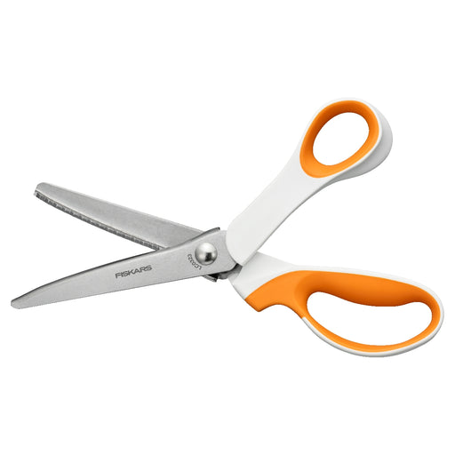 FISKARS Soft Grip Pinking Shears from Jaycotts Sewing Supplies