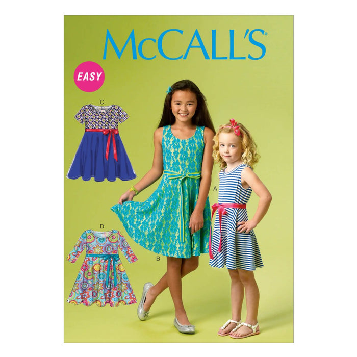 M6915 Girls' Dresses | Easy from Jaycotts Sewing Supplies