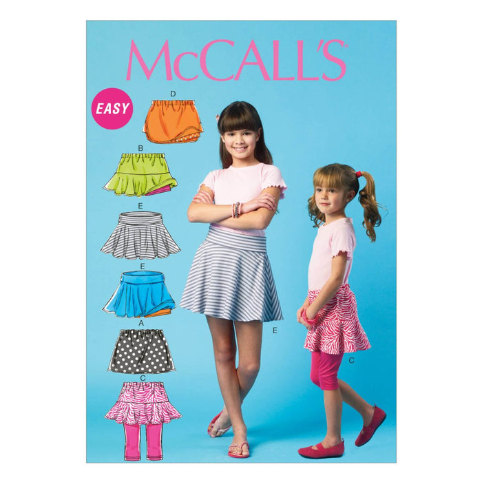 M6918 Girls' Skorts | Easy from Jaycotts Sewing Supplies