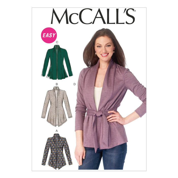 M6996 Misses' Jackets and Belt from Jaycotts Sewing Supplies