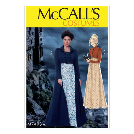 McCall's Sewing Pattern 7493 Nineteenth Century Dress from Jaycotts Sewing Supplies