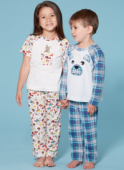 McCall's Sewing Pattern 7678 Children's Pyjamas from Jaycotts Sewing Supplies