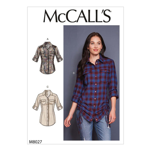 McCall's 8027 Ladies shirts pattern from Jaycotts Sewing Supplies