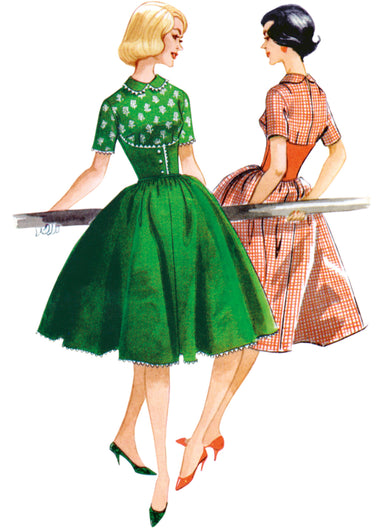 McCall's 8401 sewing pattern 1950's Midriff Dress from Jaycotts Sewing Supplies