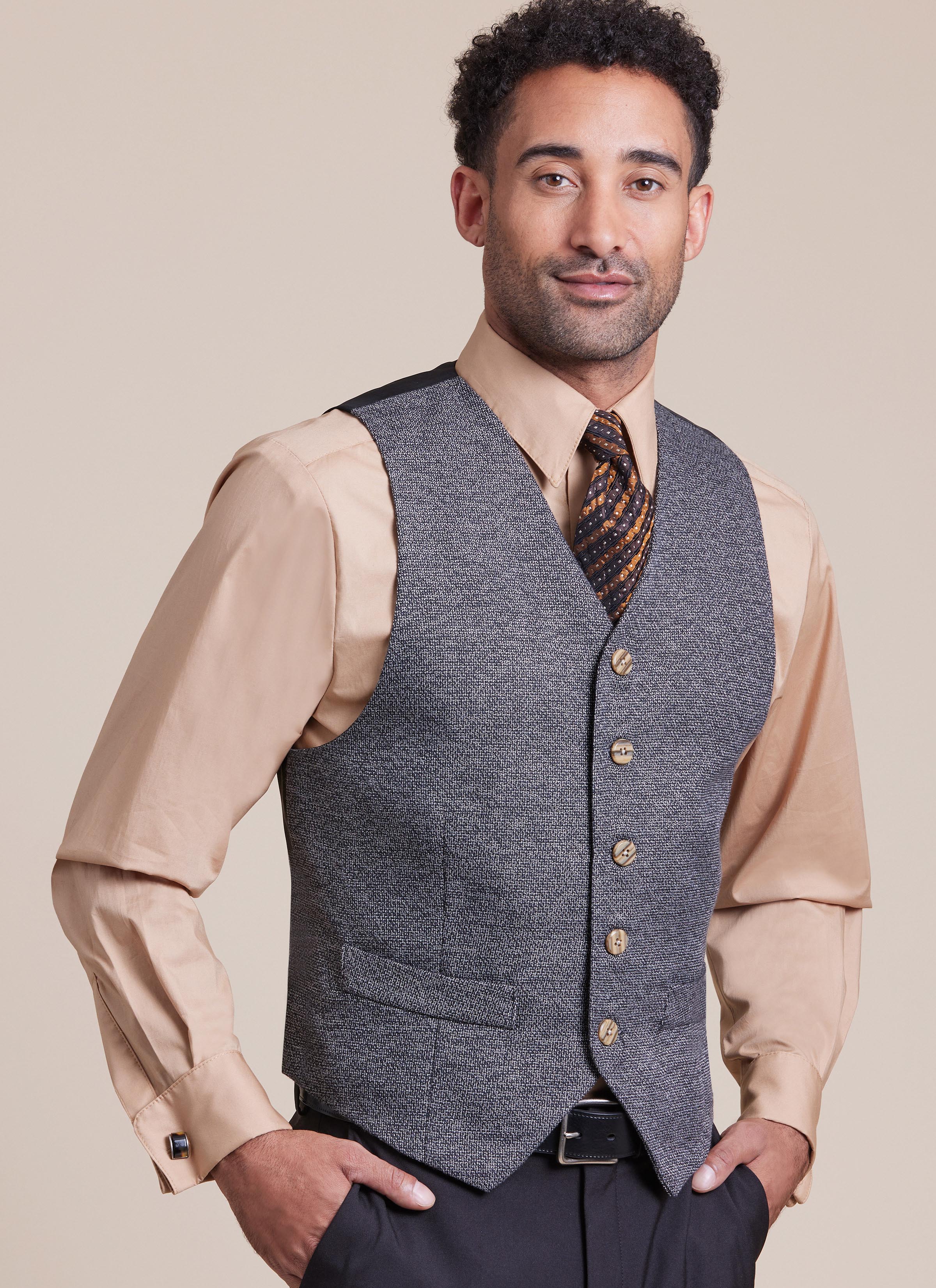 McCall's sewing pattern 8415 Men's Waistcoat, Shirts and Tie from Jaycotts Sewing Supplies