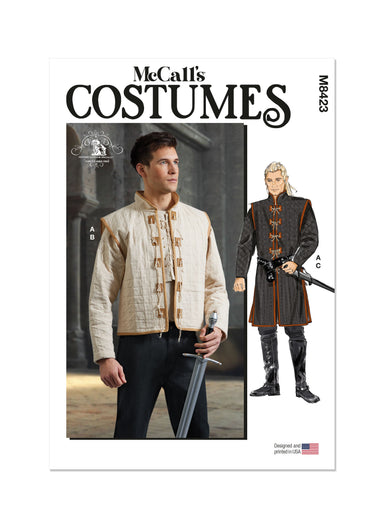 McCall's sewing pattern 8423 Men's Knight Costume from Jaycotts Sewing Supplies