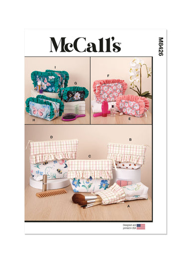 McCall's sewing pattern M8426 Zipper Cases from Jaycotts Sewing Supplies