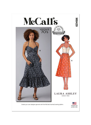 McCall's sewing pattern M8429 Misses' Top and Skirt by Laura Ashley from Jaycotts Sewing Supplies