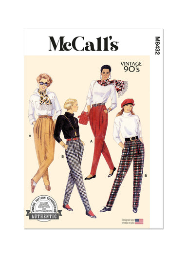 McCall's sewing pattern M8432 Misses' Pants from Jaycotts Sewing Supplies