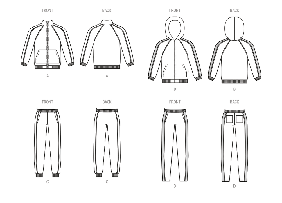 McCall's sewing pattern M8441 Men's Jacket and Pants from Jaycotts Sewing Supplies