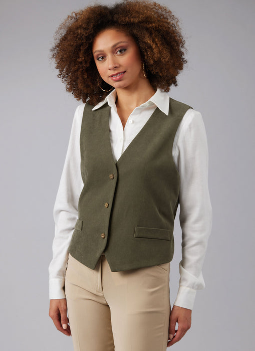 McCall's sewing pattern M8442 Misses' and Men's Lined Vests from Jaycotts Sewing Supplies