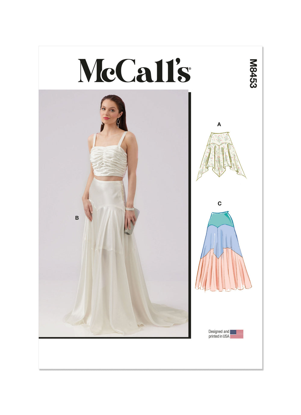 McCall's M8453 Misses' Skirt In Two Lengths sewing pattern — jaycotts ...