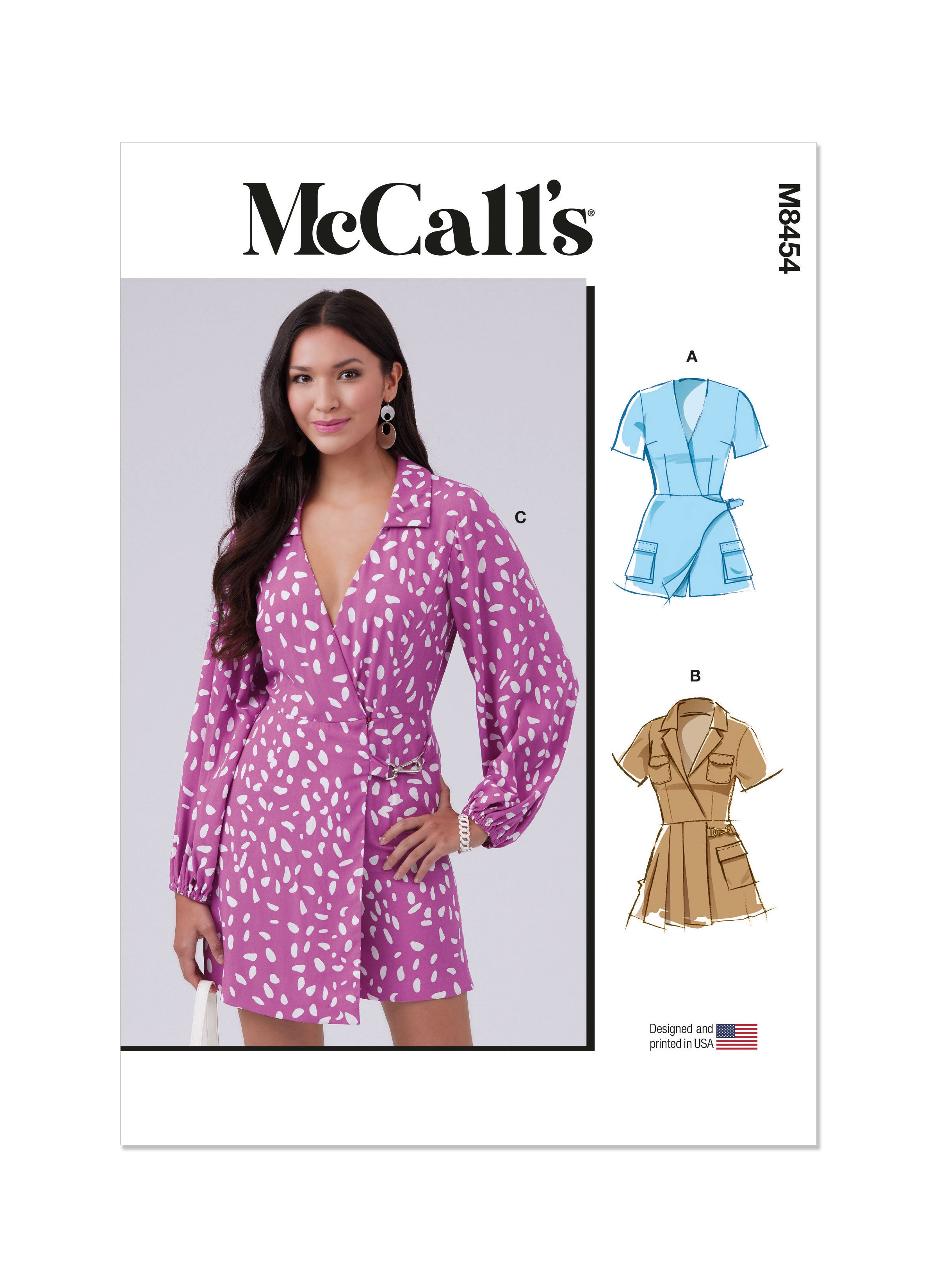 McCall's Sewing Pattern 8454 Romper from Jaycotts Sewing Supplies