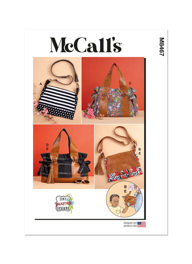 McCall's Sewing Pattern 8467 Bags by Tiny Seamstress Designs from Jaycotts Sewing Supplies
